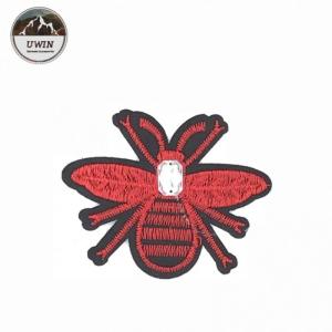 China 8 * 6.5CM Size Bee Embroidered Patch , Bumble Bee Patch Various Designs supplier