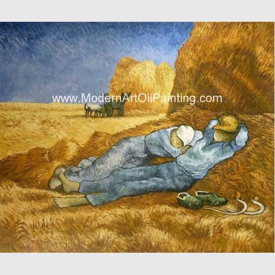 Custom Vincent Van Gogh Oil Paintings Reproduction La Sieste For Coffee Stores