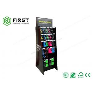 Good Printing Quality Cardboard Promotional Display Stands Full Color Printing With Plastic Hooks