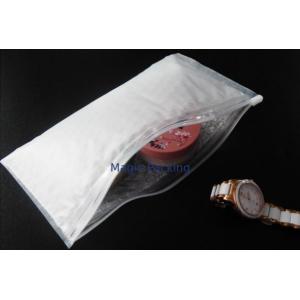 Transparent PE Padded With Bubble Zip Bags Precious Jewelry Travelling Pocket Customized Size