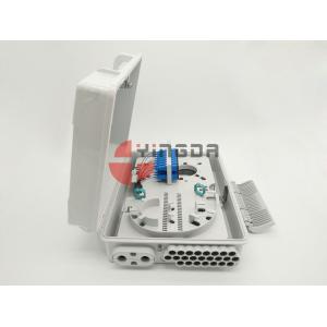 China 24 Ports Fiber Access Terminal Box with SC/UPC adapter Pigtails , 1*8 1*16 Splitter Distribution Box White wholesale