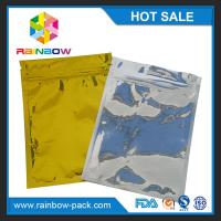 China smell proof k aluminium foil k bag medicine aluminum foil grip sealed bag with zipper top resealable bag on sale