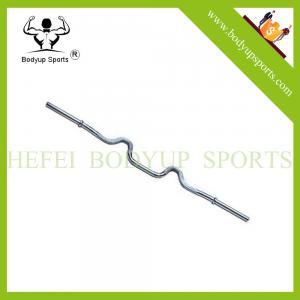 China wholesales 50 Regular Solid Super Curl chromed Barbell Bar supplier