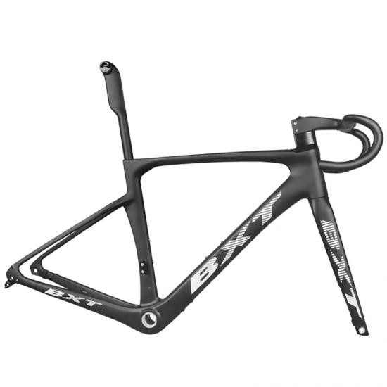Custom Full Carbon Fiber Road Bicycle Frames 700C Disc Brake Small 47cm