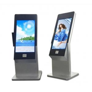 43 Inch Floor Stand Interactive IR Touch Screen Kiosk Computer Totem With Webcam And Scanner