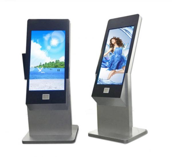 43 Inch Floor Stand Interactive IR Touch Screen Kiosk Computer Totem With Webcam