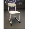Hollow Student Desk And Chair Set With Plastic Backrest / Top Table