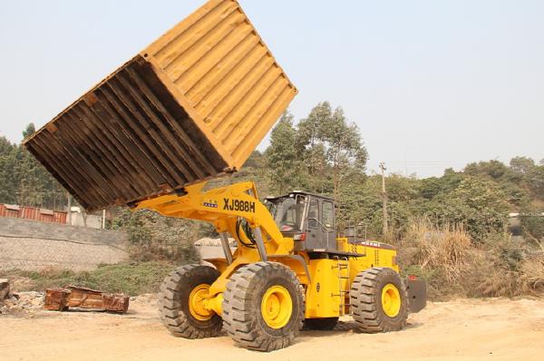 container fork loader use for Docks, desert