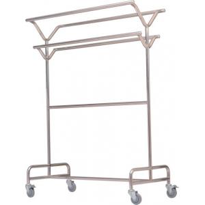 1300*650*H1820mm Stainless Steel Laundry Trolley Garment Rack