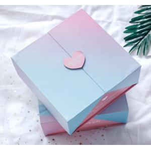 Wedding Custom Cardboard Gift Boxes double open Pantone color ODM