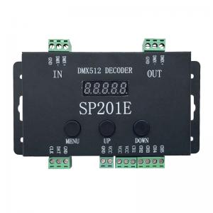 Addressable 5 Channel DMX Decoder SP201E DMX512 SPI Signal With Button Control