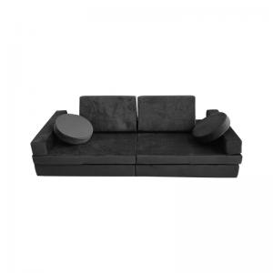 Micro-Suede Modular Sectional Couch Play Sofa Set With Waterproof Inner Liner