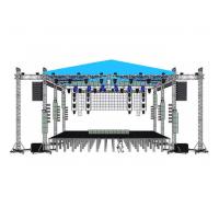 China Aluminum Concert Curved Canopy Stage Lighting Truss Roof System on sale