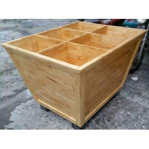 China Custom Wooden Supermarket Rice Storage Wooden Display Rack / Rice Holder Container For Store supplier