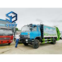 China 14 CBM Dongfeng Compactor Garbage Truck Right Side Driver 4x2 Rear Loader Garbage Compactor Compress Truck on sale