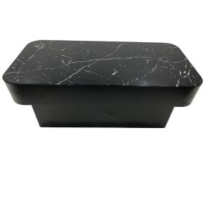 China Black Iron Base Marble Living Room Coffee Table Luxury Modern Tea Table supplier