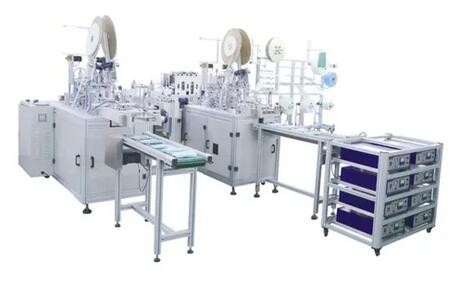 China Masque KN95 complètement automatique faisant à contrôle de PLC de machine l'exploitation sûre facile supplier