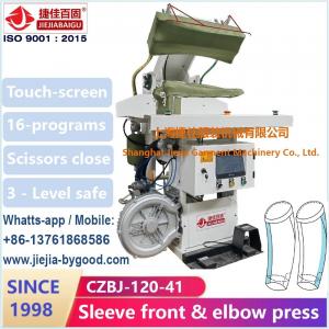 Suit Sleeve Elbow And Front Dress Press Machine Touch Sreen PLC