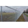 4mm PVC Coated Galvanized Chain Link Fence System Airport Fence 3m High