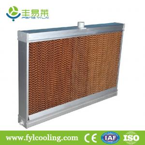 China FYL cooling pad/ evaporative cooling pad/ wet pad with aluminum frame supplier