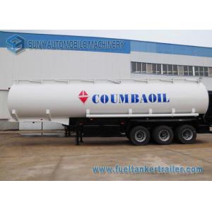 China Trapezoid Mild Steel Q345 Tri-Axle Fuel Tanker Semi Trailer 50000 Liters supplier