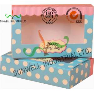 China UV Coating Paper Egg Tart Take Away Food Packaging Boxes Gold Stamping supplier