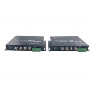 China Best quality 4 Channel CVI TVI AHD full hd video converter BNC to Fiber Video Transmitter / Receiver supplier