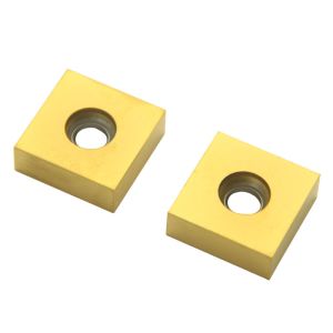 China 10pcs Yellow Carbide Cutter Inserts PVD Coating Metal Cutting Inserts wholesale