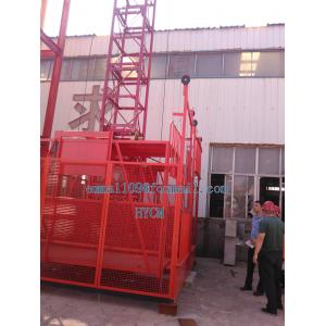 China 1.0tons Construction Cargo Lifter 24m Lifting Height with Safety Device supplier