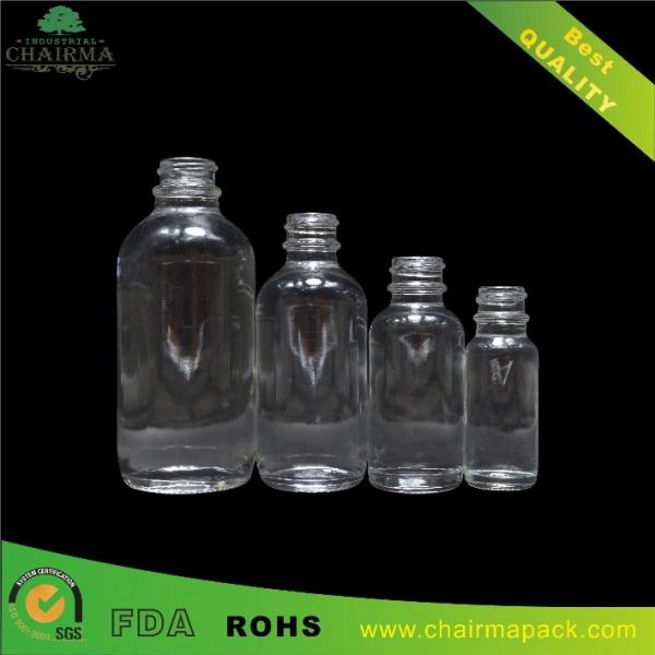 Botella de aceite esencial transparente