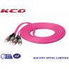 FC / UPC - FC / UPC Fiber Optic Patch Cables 50 / 125 Violet For Fast Ethernet