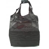 China Black Reusable Folding Shopping Bags With Eco Friendly Material AZO Free on sale