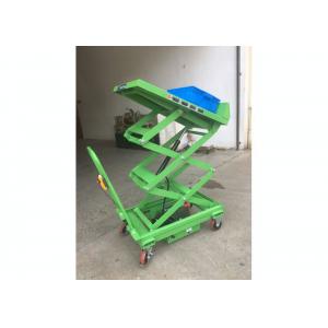 Small Portable Scissor Lift Table Cart Tilt Transport 100kg Mobile Platform Lift