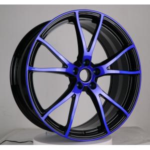 China china production monoblock dark blue machined face forged alloy wheels and rims supplier