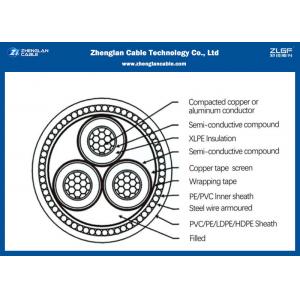 Nominal Section：16~630mm² 6/10KV MV XLPE insulated power cable /PVC jacket cable（CU/PVC/XLPE/LSZH/DSTA）