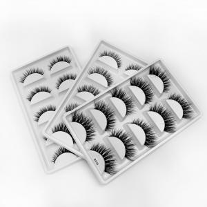 3d Siberian Real Mink Strip 5 Pairs Eyelashes / 100% Handmade Black Lashes