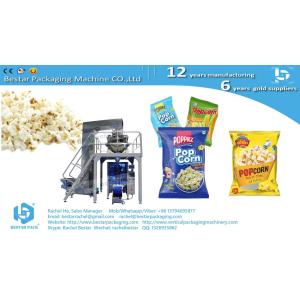 China Vertical form fill seal packaging machine for popcorn with 10 heads weigher supplier