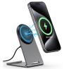 Aluminum Alloy Qi 2 Metal Wireless Charger With USB C Interface And Damping Folding Design