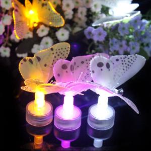 China Fiber Optic LED Butterfly Submersible Light For Aquariums, Vases, Table Centerpieces, Weddings, Birthdays, Pools supplier
