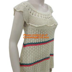 Women Fashion Crochet Shoulder Strapless Knitted Sweater Long Sleeved Embroidery Pullover Women Clothing