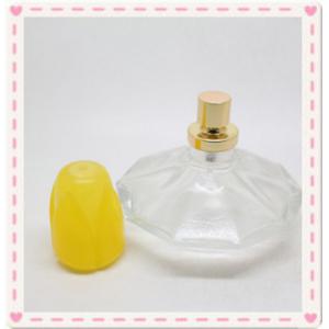 hot sale cheap abnormal shape perfume glass bottle with plastic cap