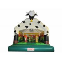 China Commercial inflatable cow bouncy PVC inflatable animal bouncer digital painting inflatable jumping house on sale