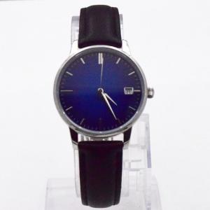 China Swiss Ronda Movement Womens Stainless Steel Watch 5 ATM Black Leather Wrist Watch supplier