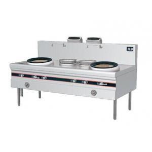 Commercial Gas Cooking Stoves Double Burner Range With 2 Rear Pots