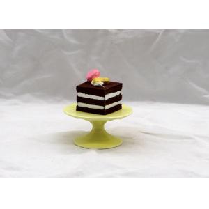 China Mini Ceramic Cupcake Stand , Customized Color Dolomite Small Cake Stand wholesale