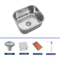 China Modern Undermount Stainless Steel Kitchen Sink 220mm Depth Brushed Easy To Clean on sale