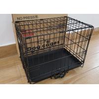 China Heavy Duty Folding 30 Inch Large Steel Dog Cages Outdoor Stackable on sale