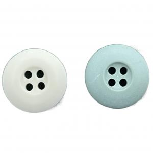 Four Hole Internal Dye Chalk Plastic Resin Buttons Matt Finished Customized Color For Clothes