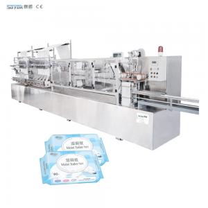 80-120pcs / Pack Wet Wiping Making Machine Mechanical Driven Type