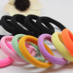 China Cute Thin High Elastic Hair Band , Rubber Hair Ties Various Color Available supplier